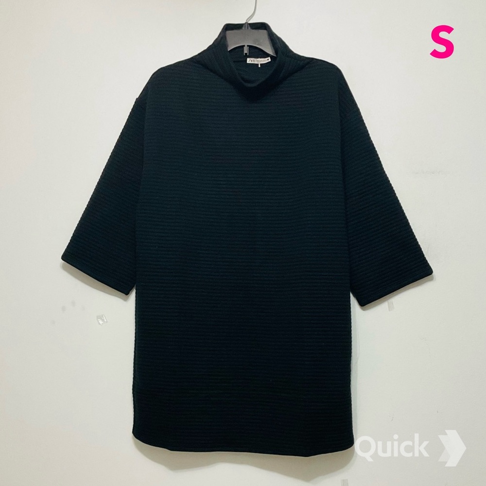 S - NWT Zara Ribbed Turtleneck Sweater Dress